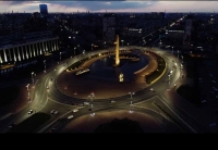 Новая подсветка преобразила главные въездные ворота Петербурга – площадь Победы