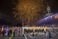 Министр обороны Российской Федерации Сергей Кужегетович Шойгу направил приветствие участникам, организаторам и гостям XIV Международного военно-музыкального фестиваля «Спасская башня»