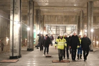 Мэр осмотрел строящуюся станцию «Лианозово» салатовой ветки метро