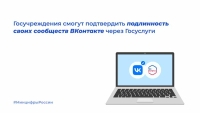Представители госучреждений смогут подтвердить подлинность своих сообществ ВКонтакте через Госуслуги