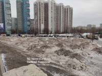Незаконный снежный полигон, организованный администрацией Бутырского района г. Москвы