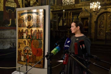 Презентация реставрационного проекта Икона «Страшный суд», Москва, начало XV века