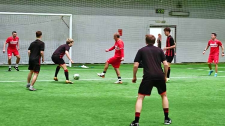 Футбольный матч «Спартак» - журналисты.